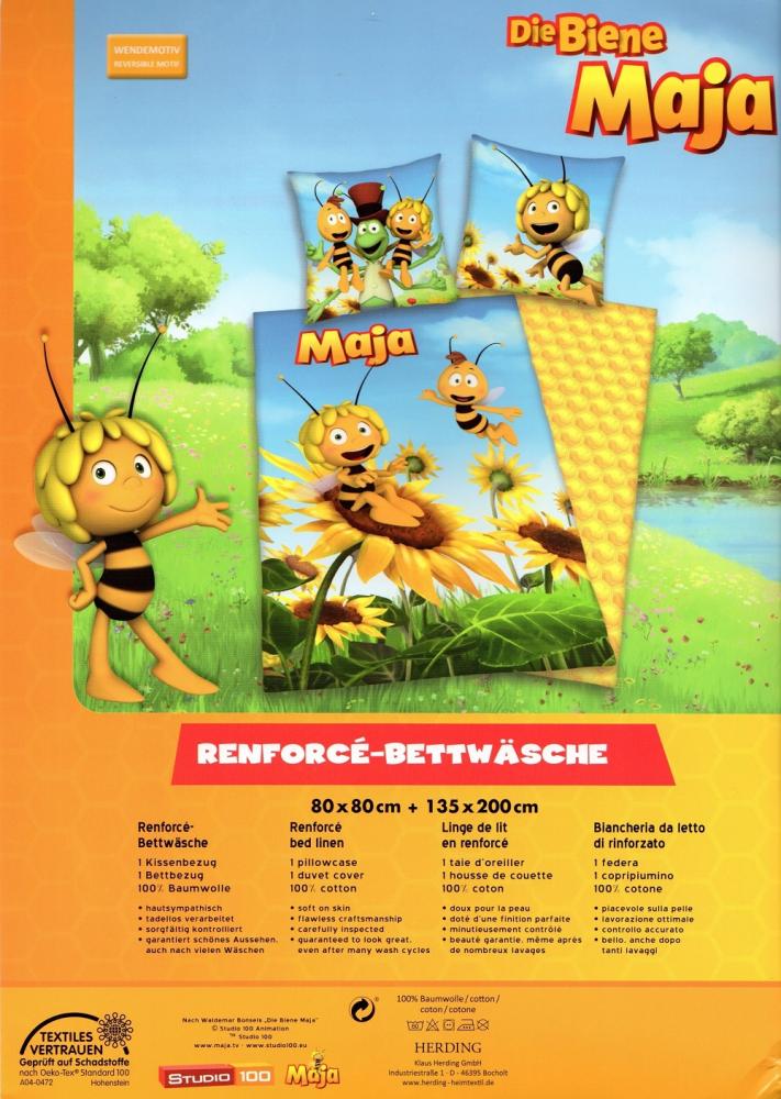 Bettwäsche Die Biene Maja + Willi - Sonnenblume